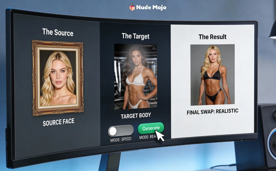 AI face swap workflow