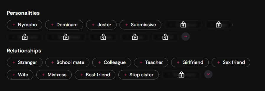 Cuties AI - AI Girlfriend Personalities and Relationship