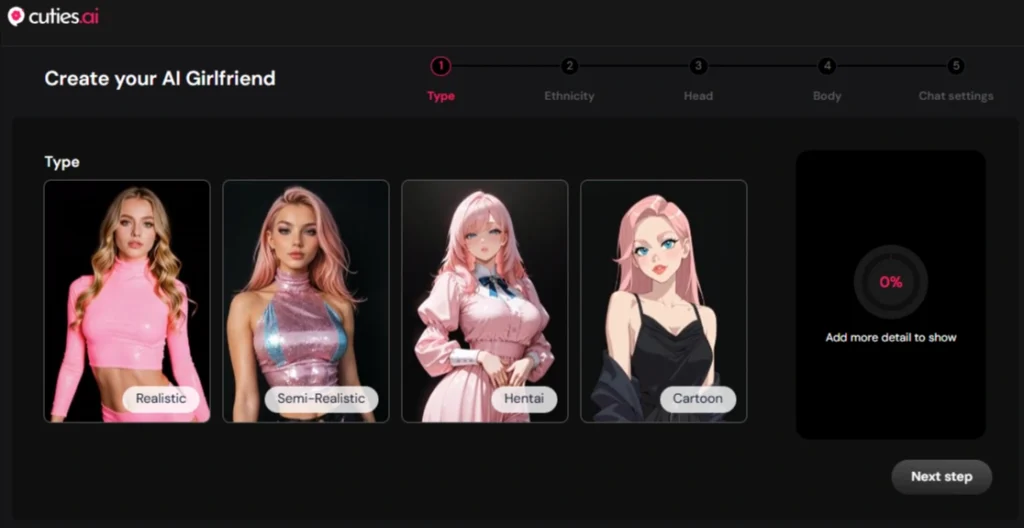 Cuties AI - AI Girlfriend Style
