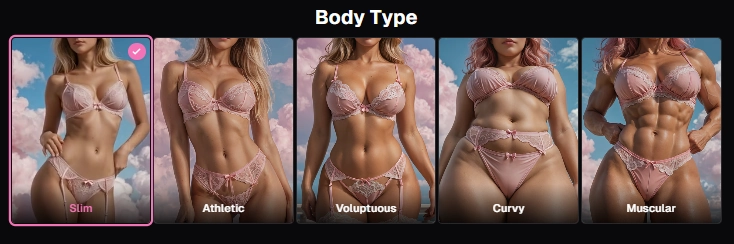 Ourdream AI - AI Character Body Type