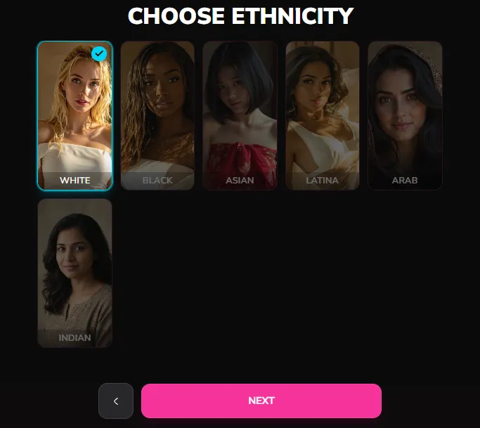 Dondi AI Choose Ethnicity