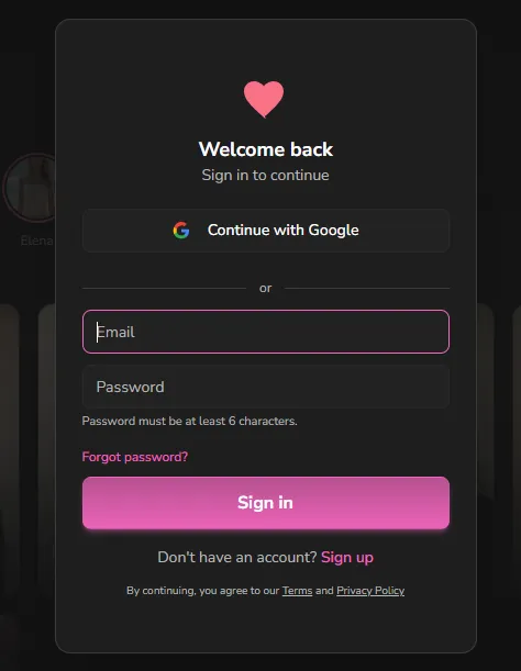 Dondi AI Sign Up