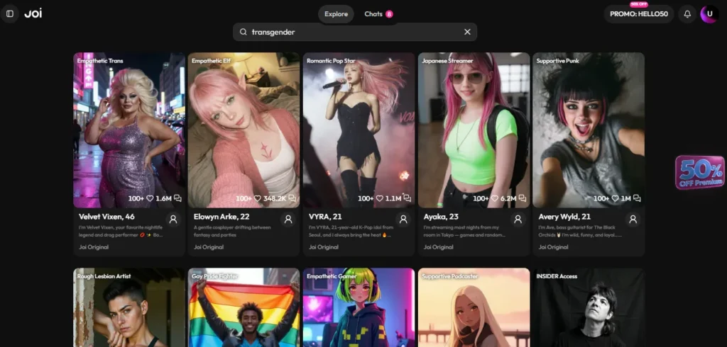 Joi AI Transgender